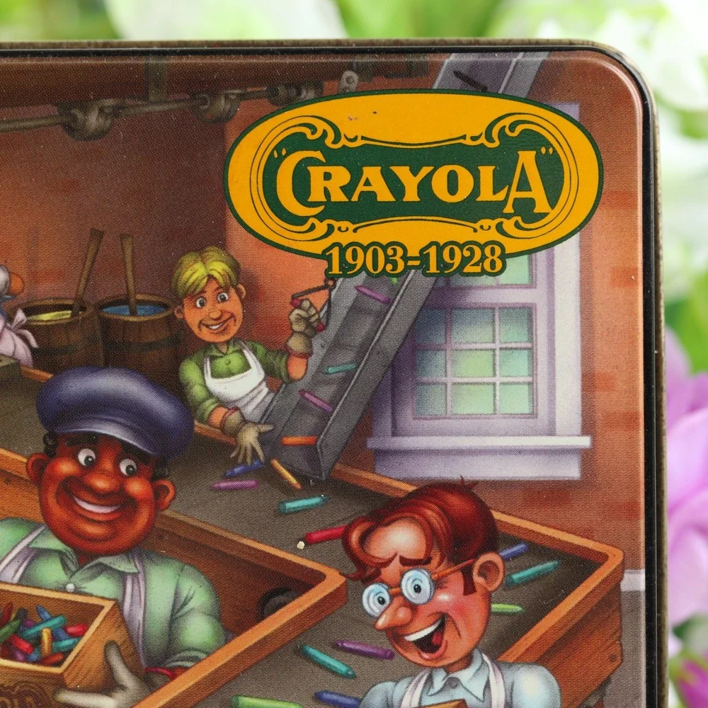 Crayola 100th Anniversary Tin 1903-2003 Retired Colors 64 Count Gold Medal Box